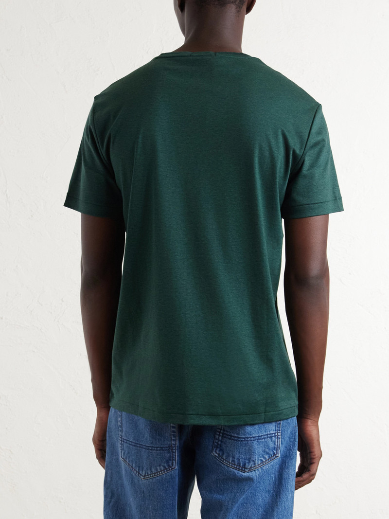Logo-Embroidered Cotton-Jersey T-Shirt 4