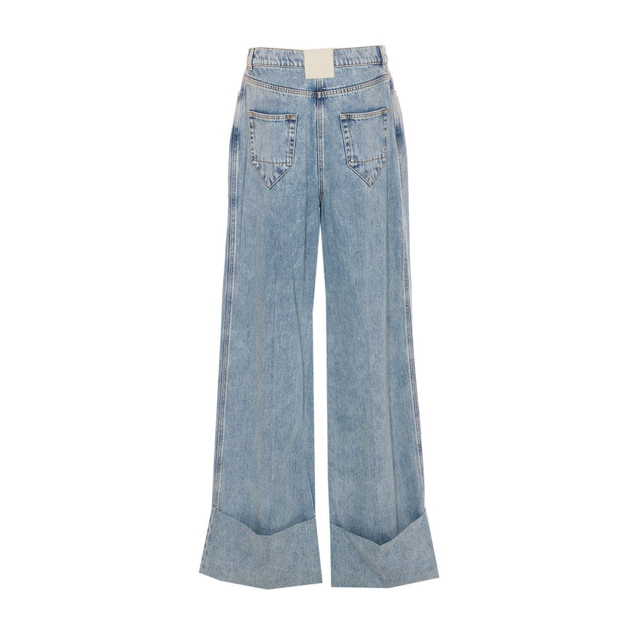 Lanvin Women Wide Leg Denim Pants - 2