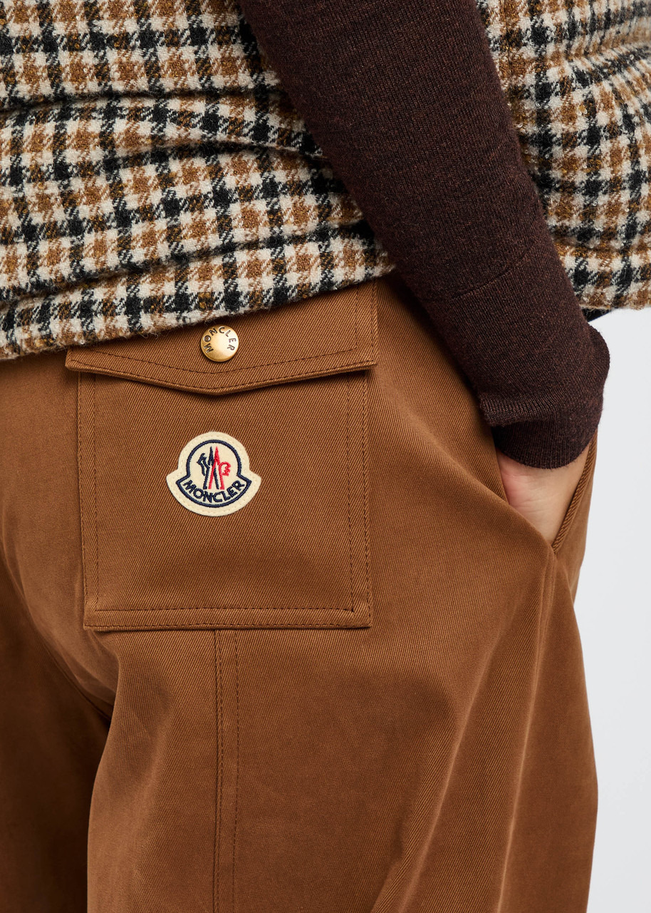 Moncler Barrel-leg Stretch-cotton Trousers - 5