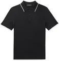 Jalen Contrast-Tipped Cotton, Silk and Cashmere-Blend Polo Shirt - 6