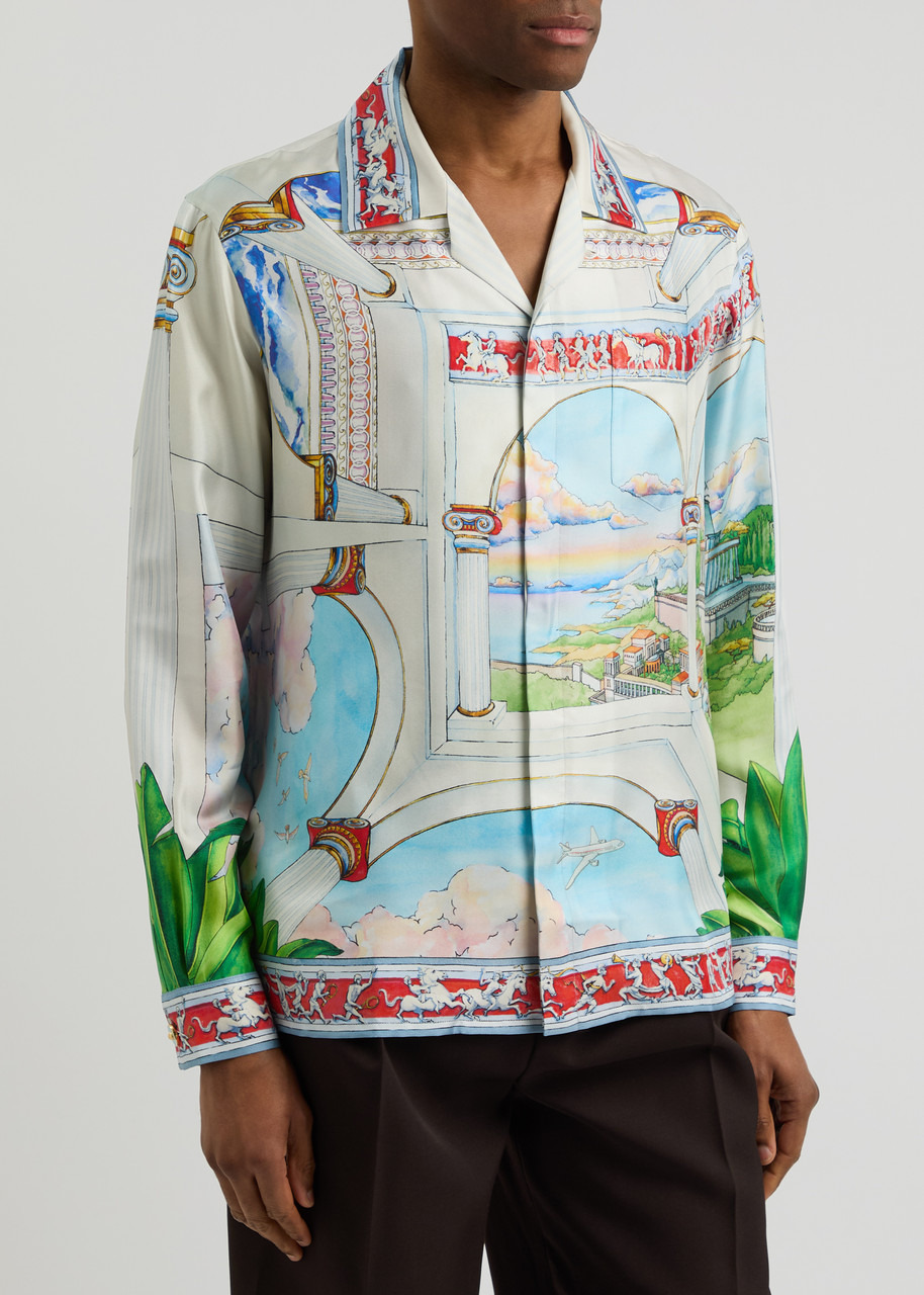 Casablanca Le Passage Printed Silk Shrt - 2