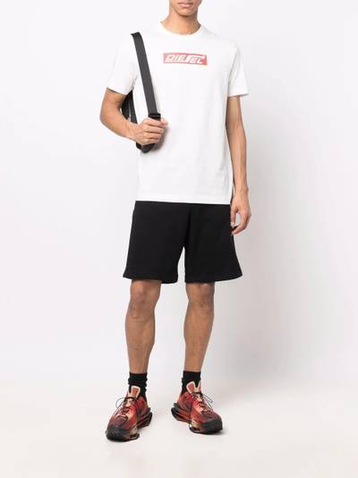 Diesel logo-patch track shorts outlook