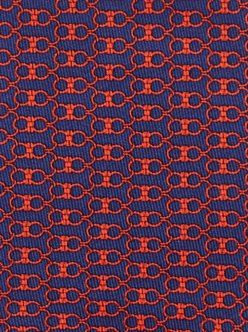 FERRAGAMO Gancini print silk tie outlook