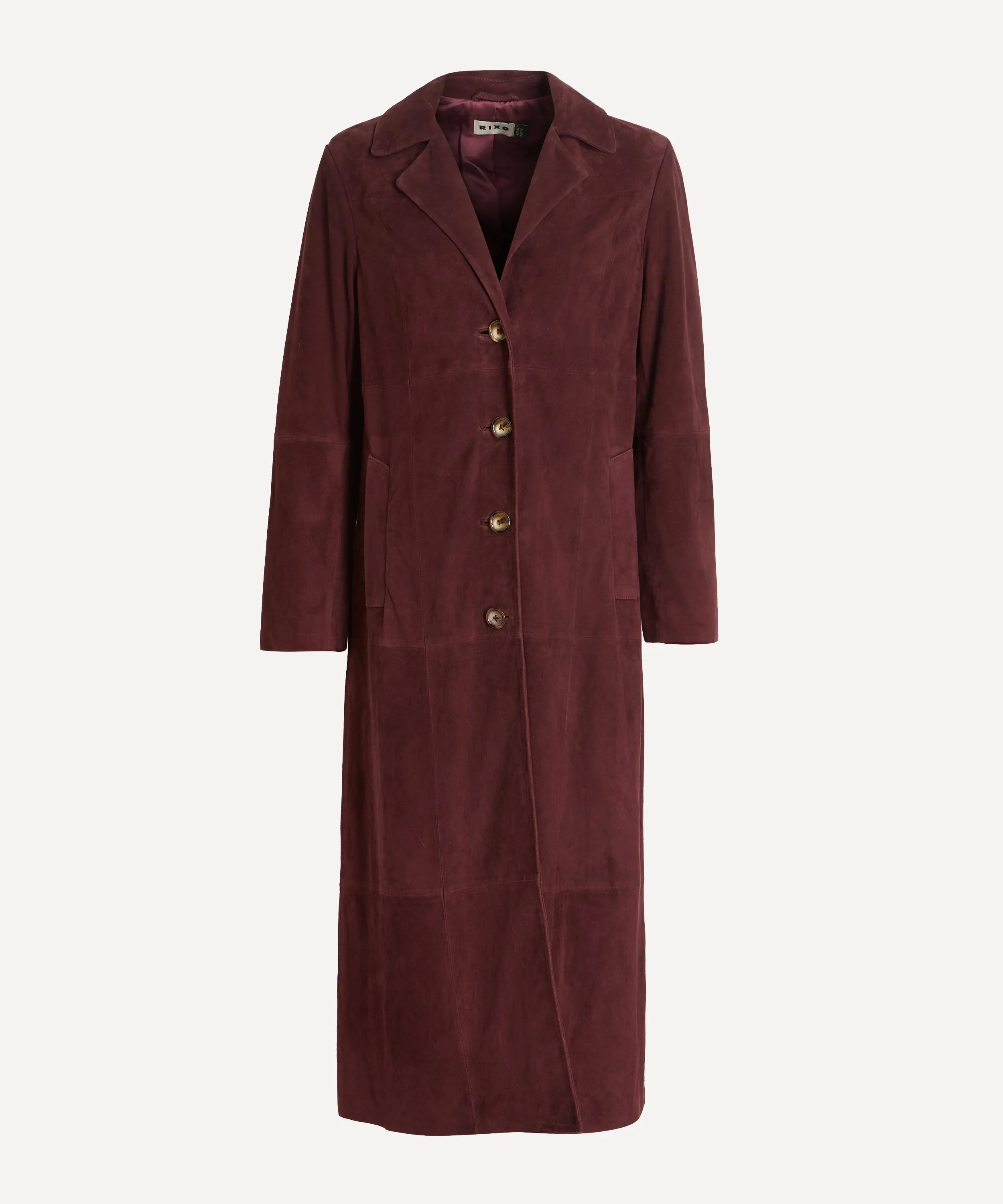 Astraea Maroon Suede Coat - 1