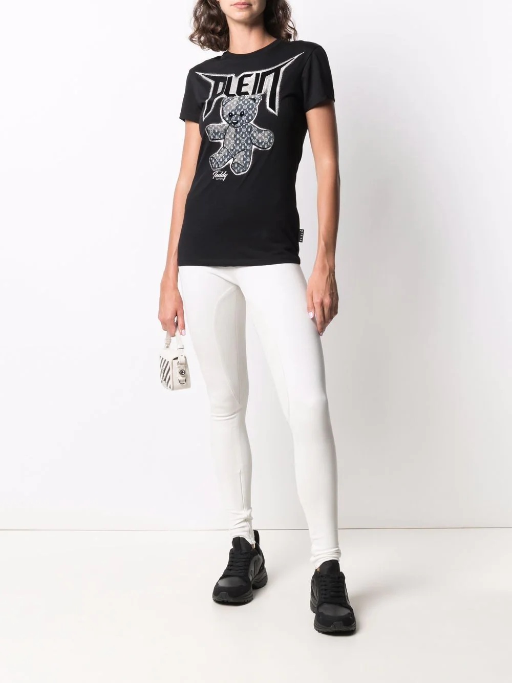 two-tone high-waisted leggings - 2