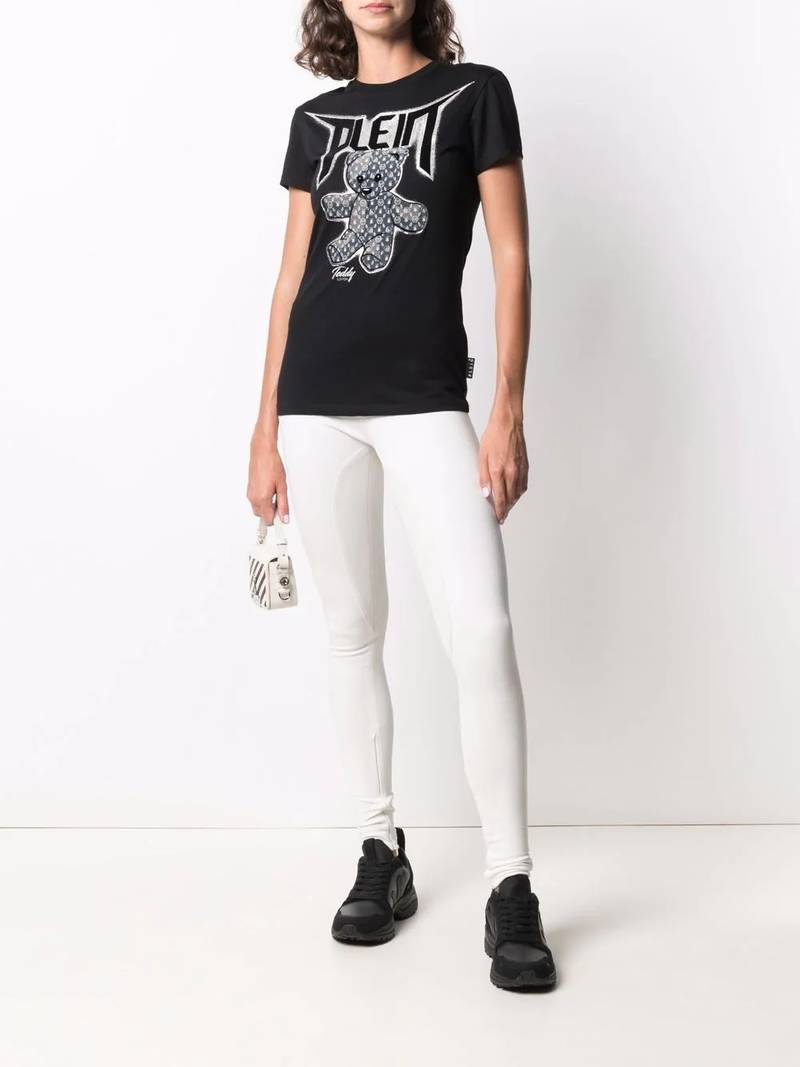 PHILIPP PLEIN two-tone high-waisted leggings outlook