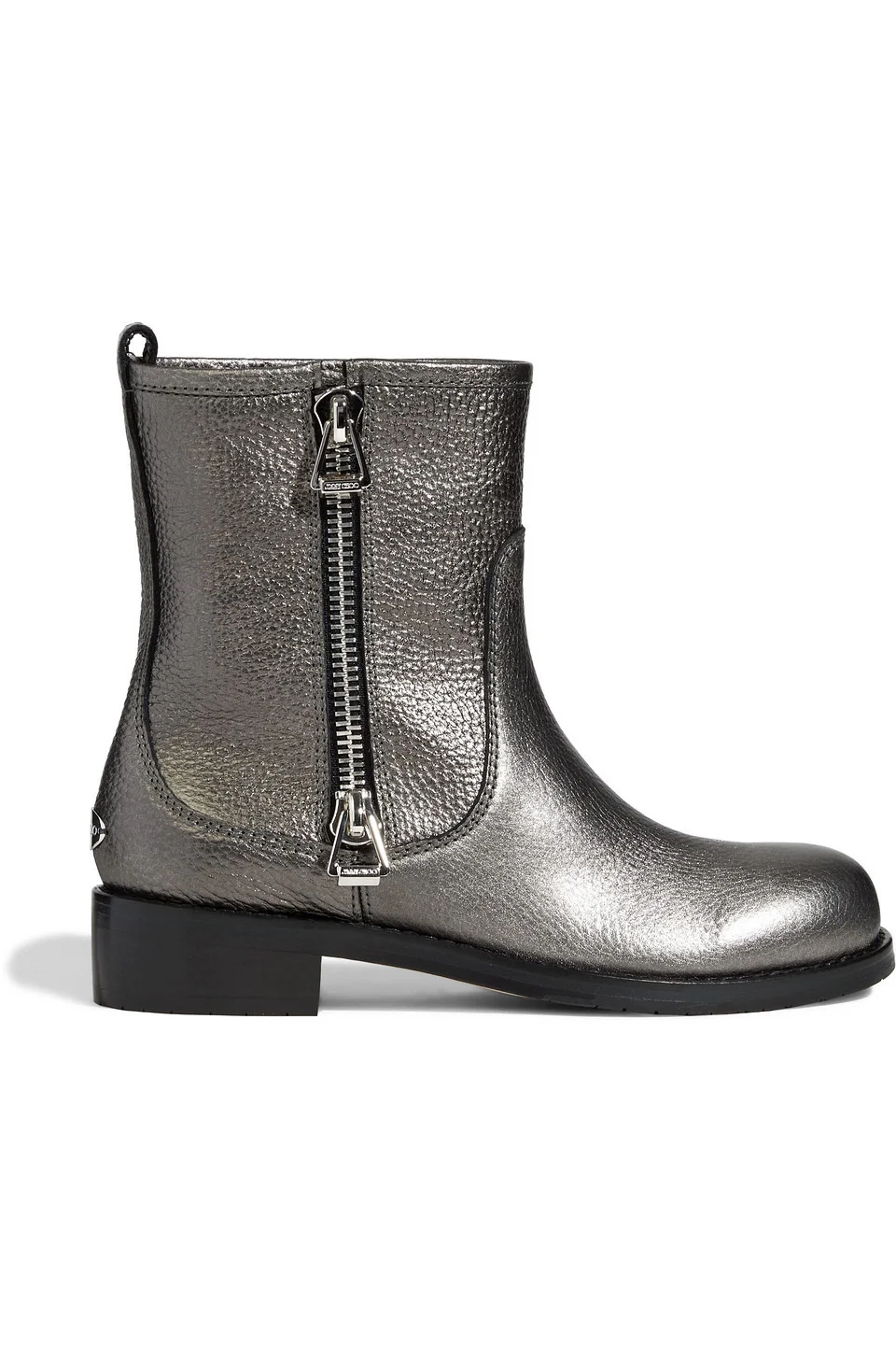 Dondo metallic pebbled-leather boots - 1