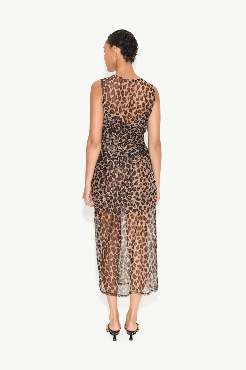 Kinny Mesh Dress In Cheetah 3