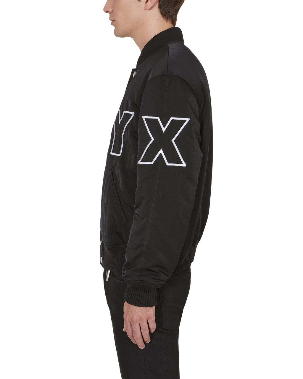 NYLON LOGO VARSITY JACKET - 4