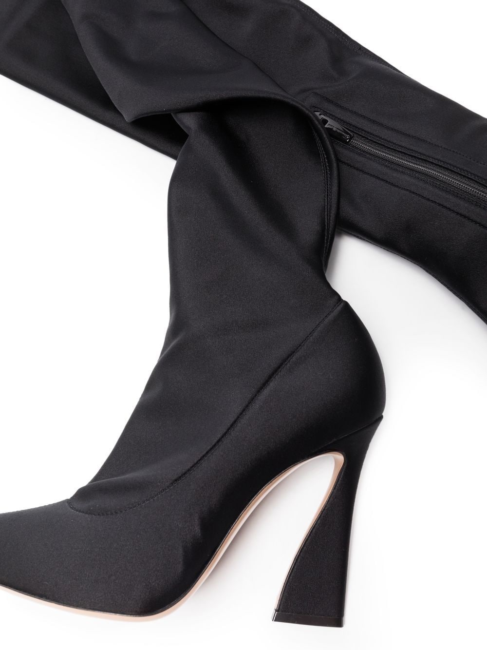 curved heel over-the-knee boots - 4