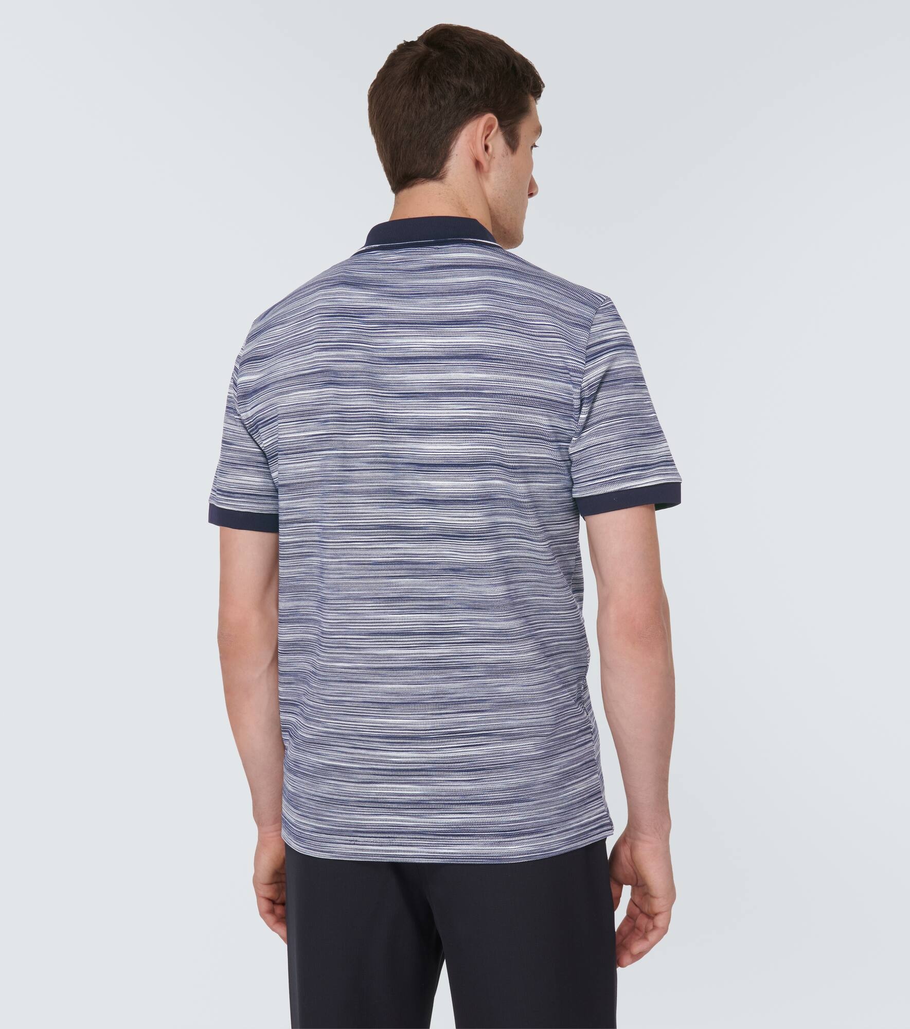 Striped cotton polo shirt - 4