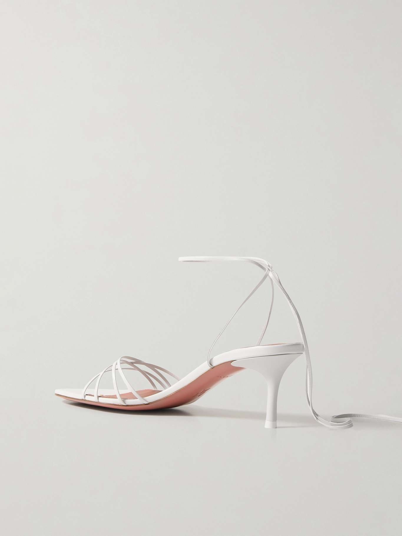 Lori Lace Up leather sandals White - 3