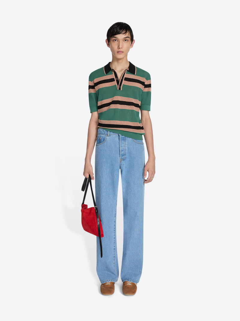 Dries Van Noten STRIPED POLO SHIRT outlook