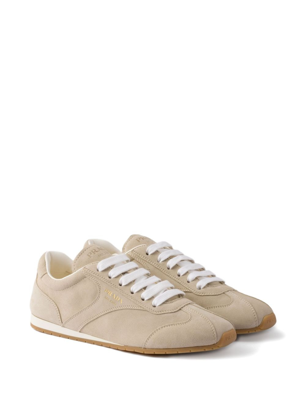 suede lace-up sneakers - 2