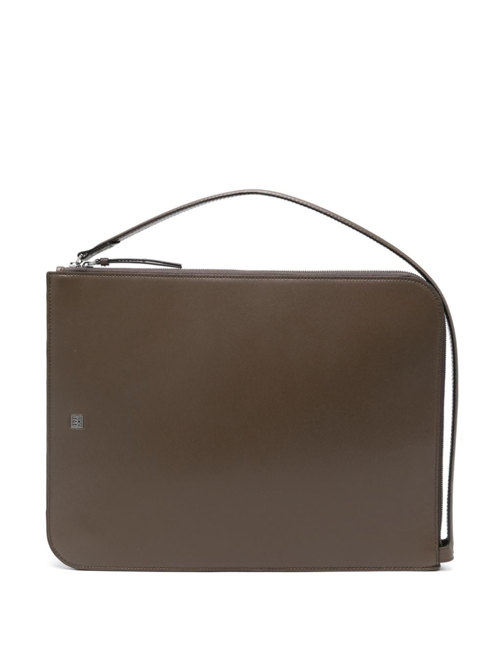 leather tote bag - 1