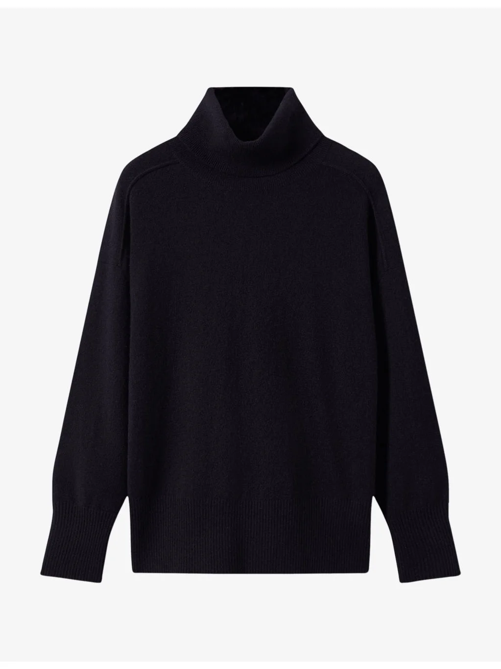 Roll-Neck Knitted Cashmere Jumper - 1