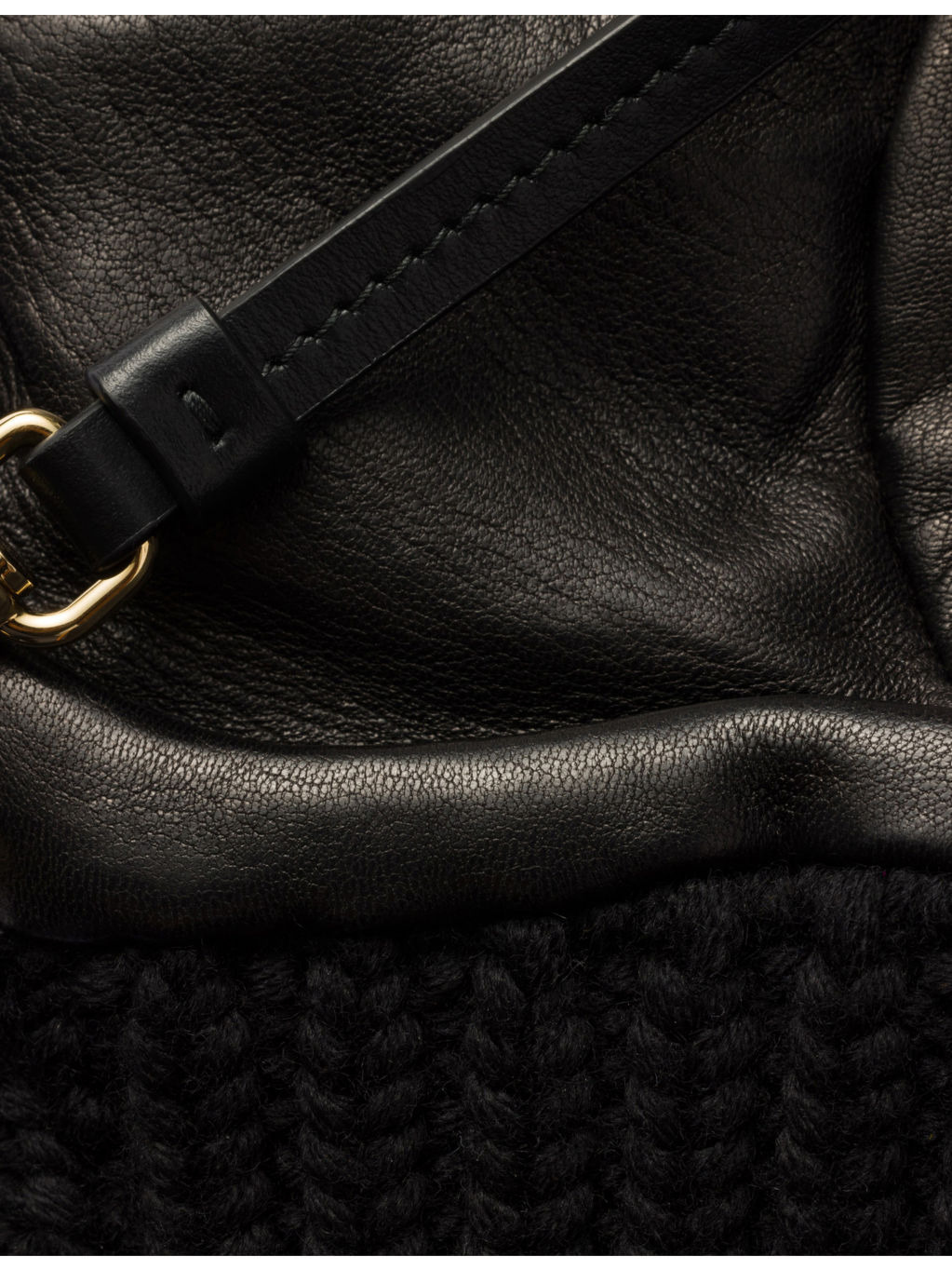 Logo-Embellished Wool and Leather Mittens - 2