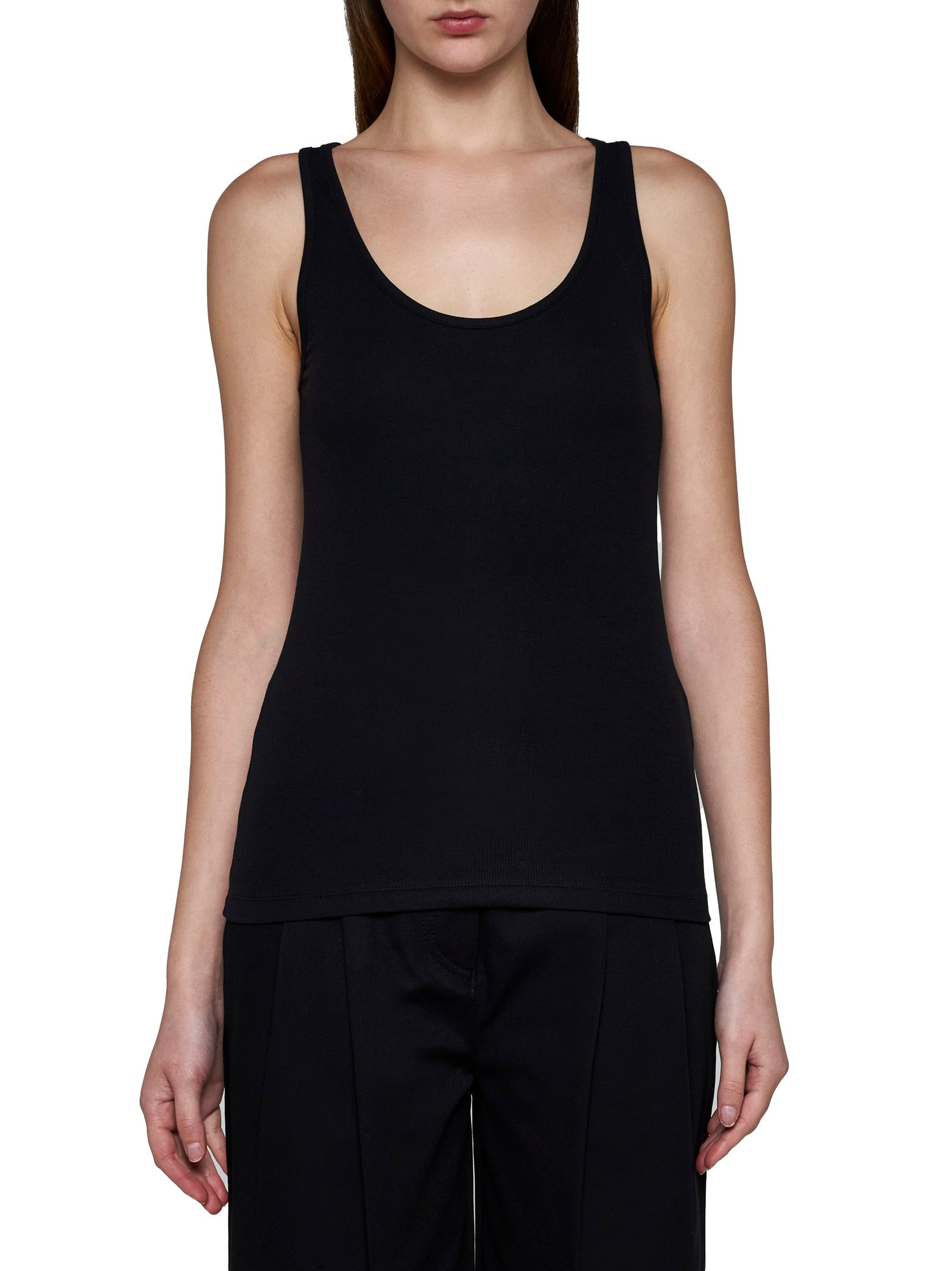 Toteme Women Rib Knit Cotton Tank Top - 3