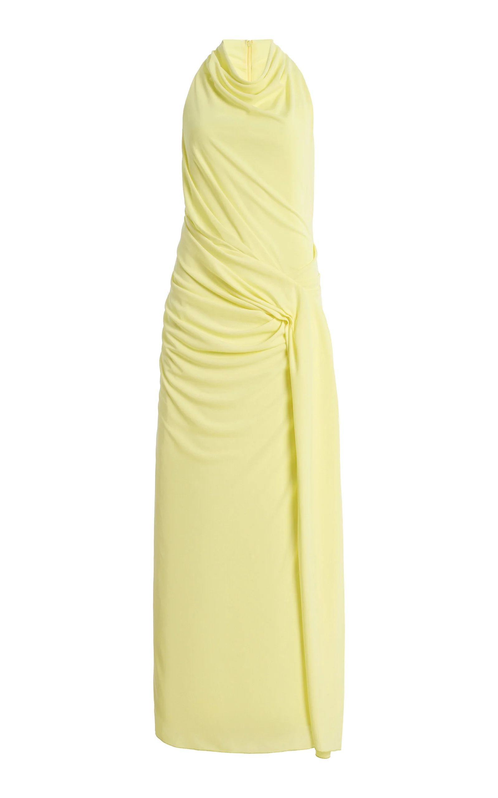 Drue Draped Jersey Maxi Dress yellow - 1