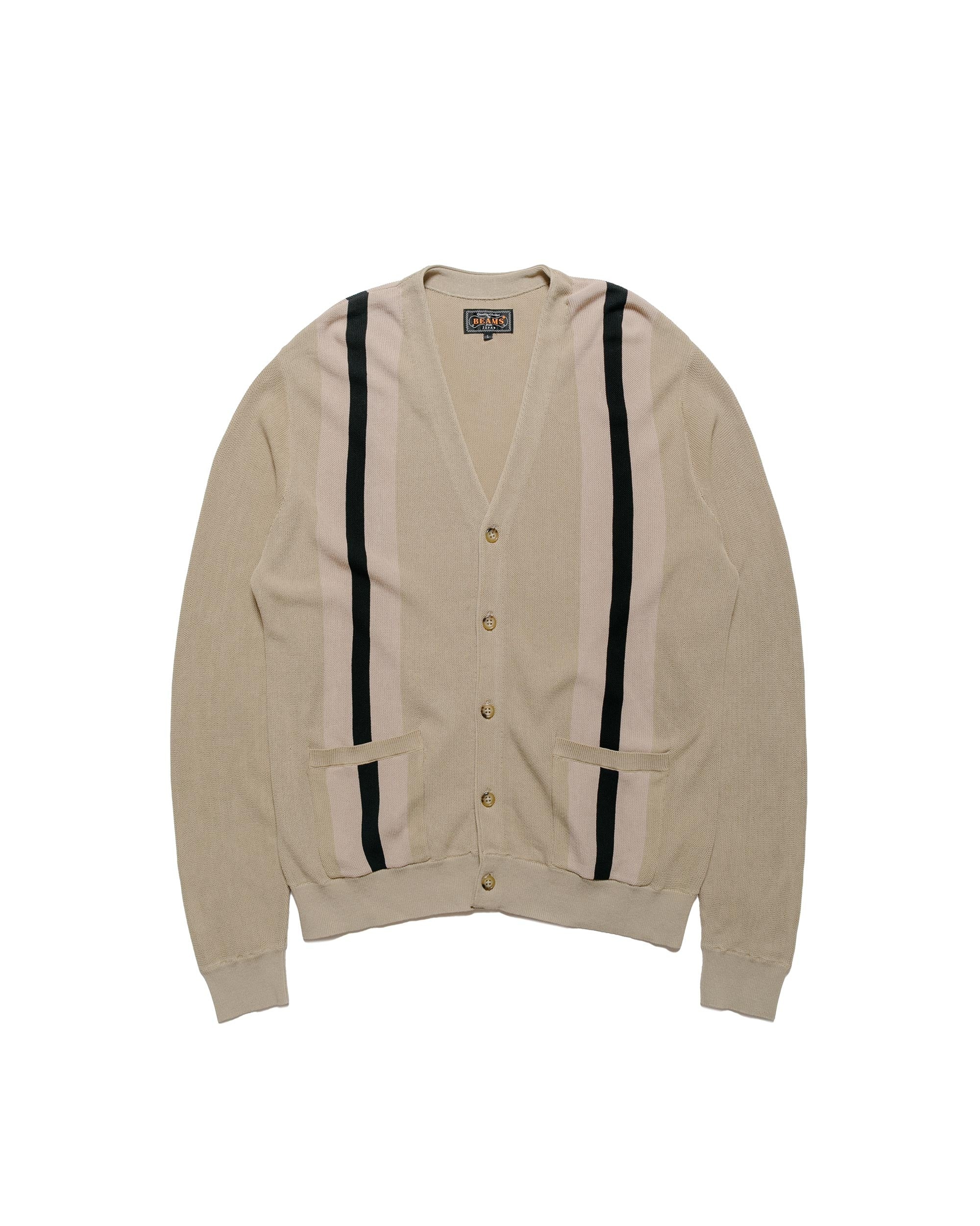Cardigan Stripe Beige - 1