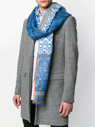 Etro print mix scarf outlook