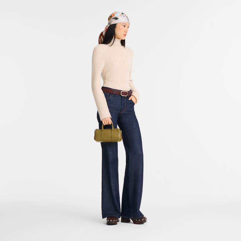 Longchamp Daylong S Handbag Olive - Leather outlook