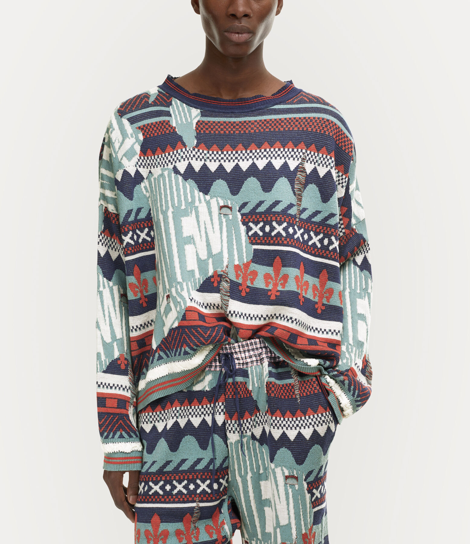 BROKEN FAIR ISLE JUMPER - 7
