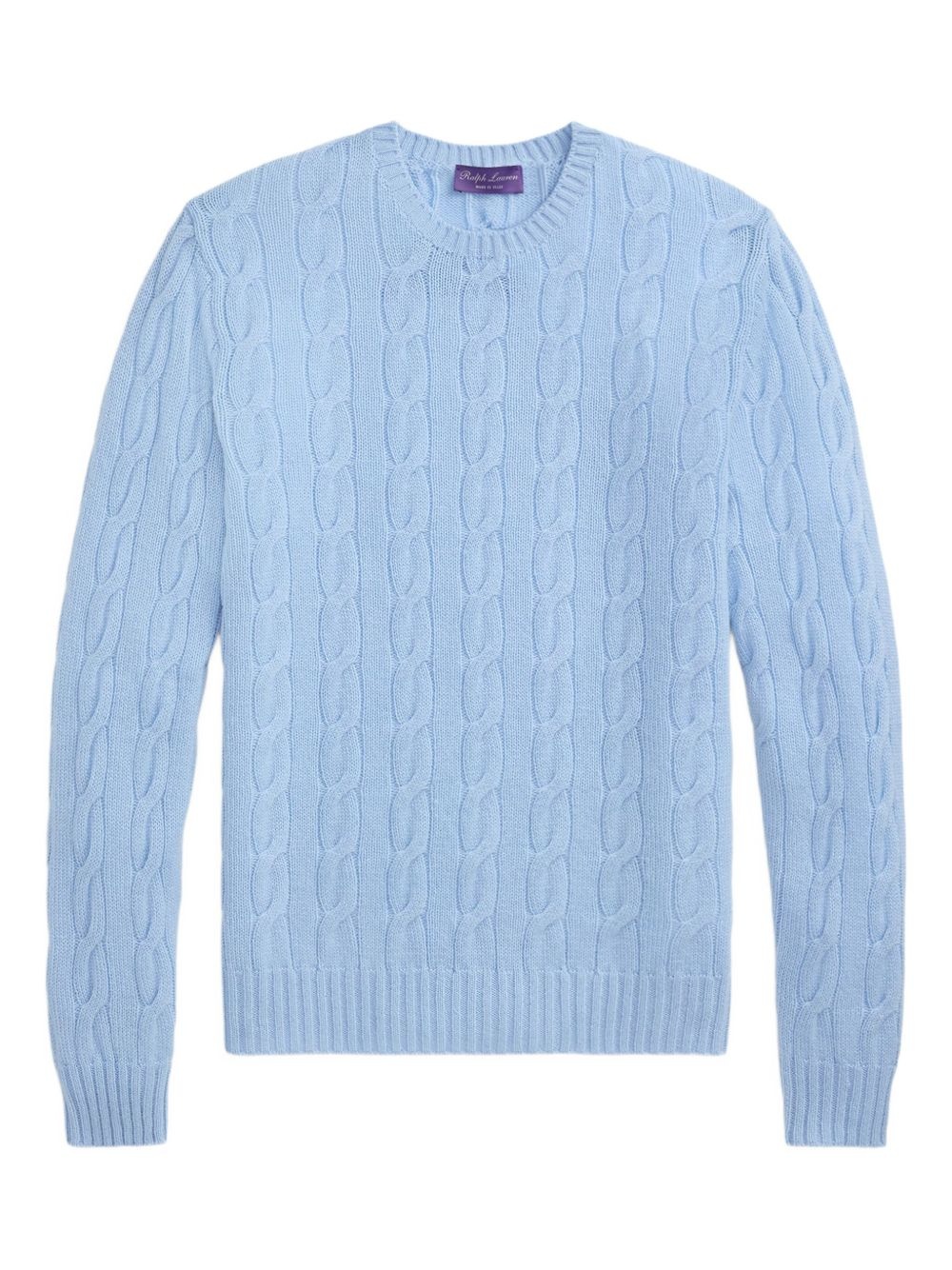 crew-neck cable-knit jumper - 2