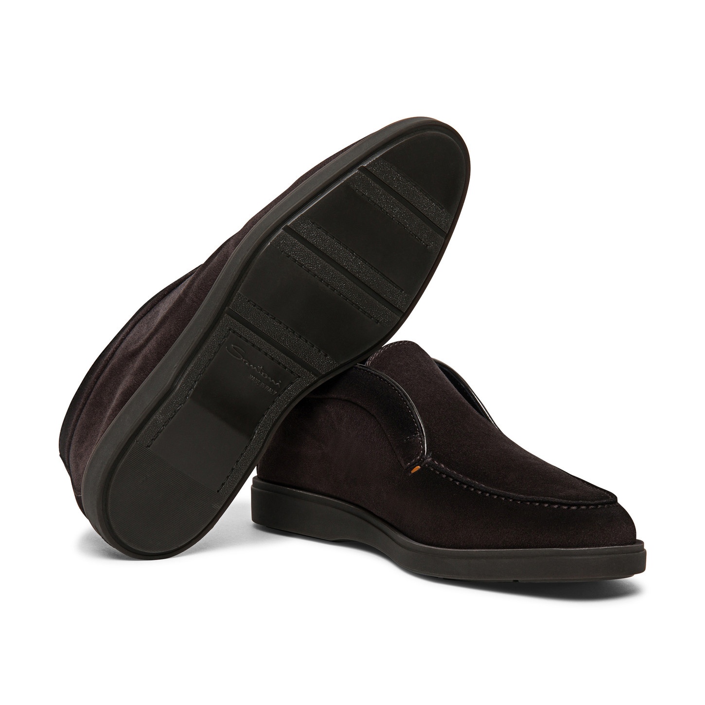 Men’s grey suede desert boot with fur - 4