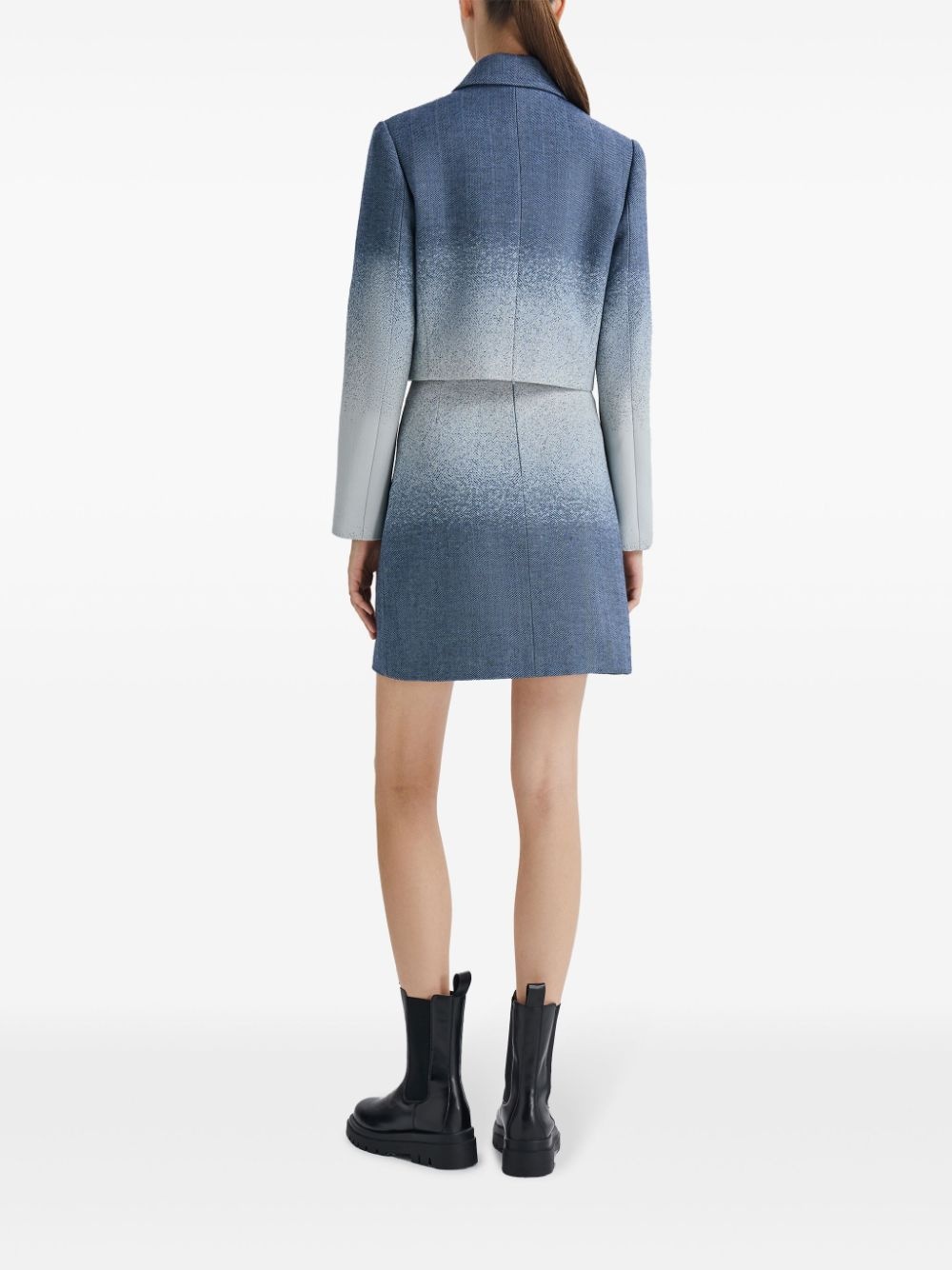 gradient-effect A-line skirt - 4