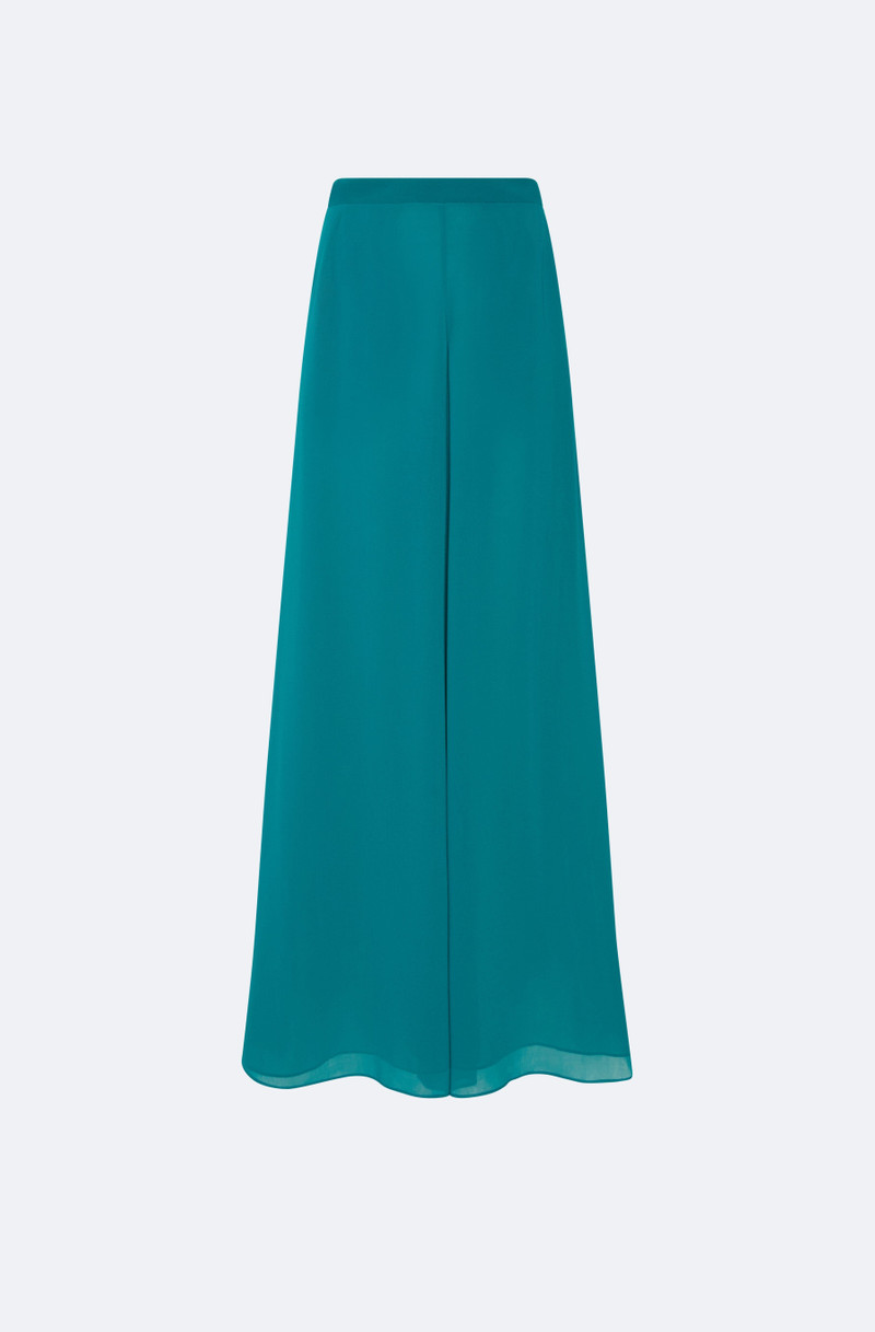Lightweight Georgette Wide Leg Pant With Pockets 1