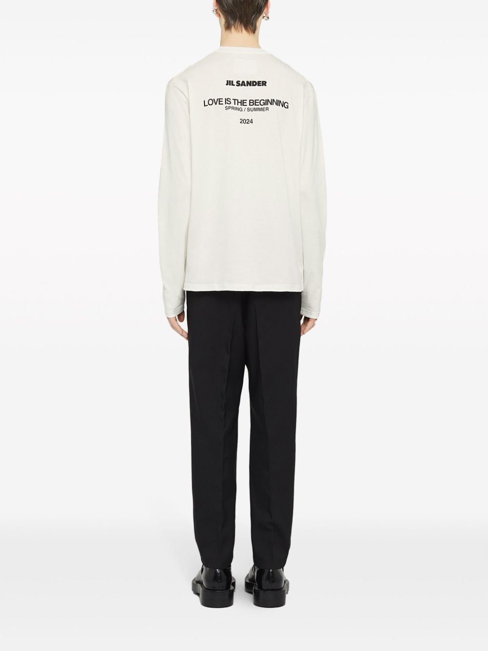 logo-print long-sleeve T-shirt - 3