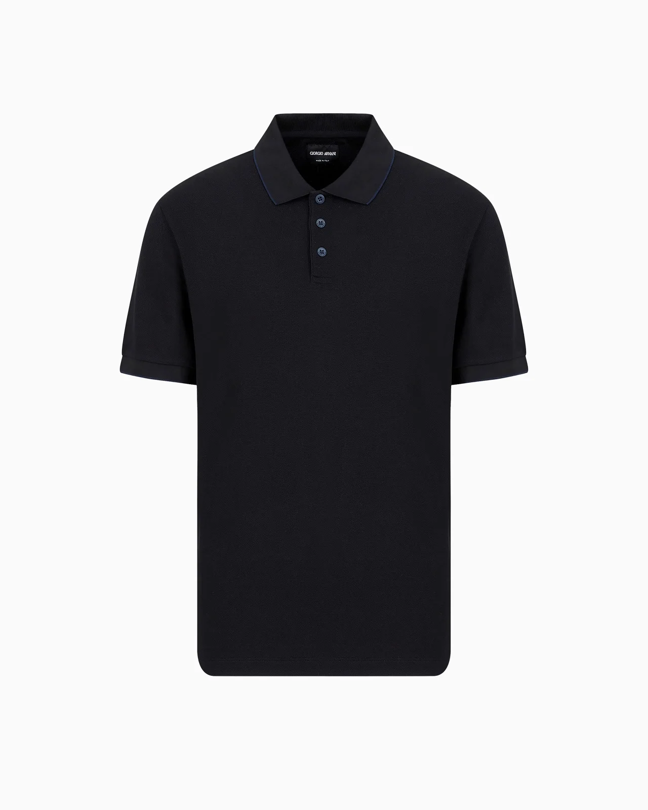 Piqué polo shirt in lisle cotton yarn - 1