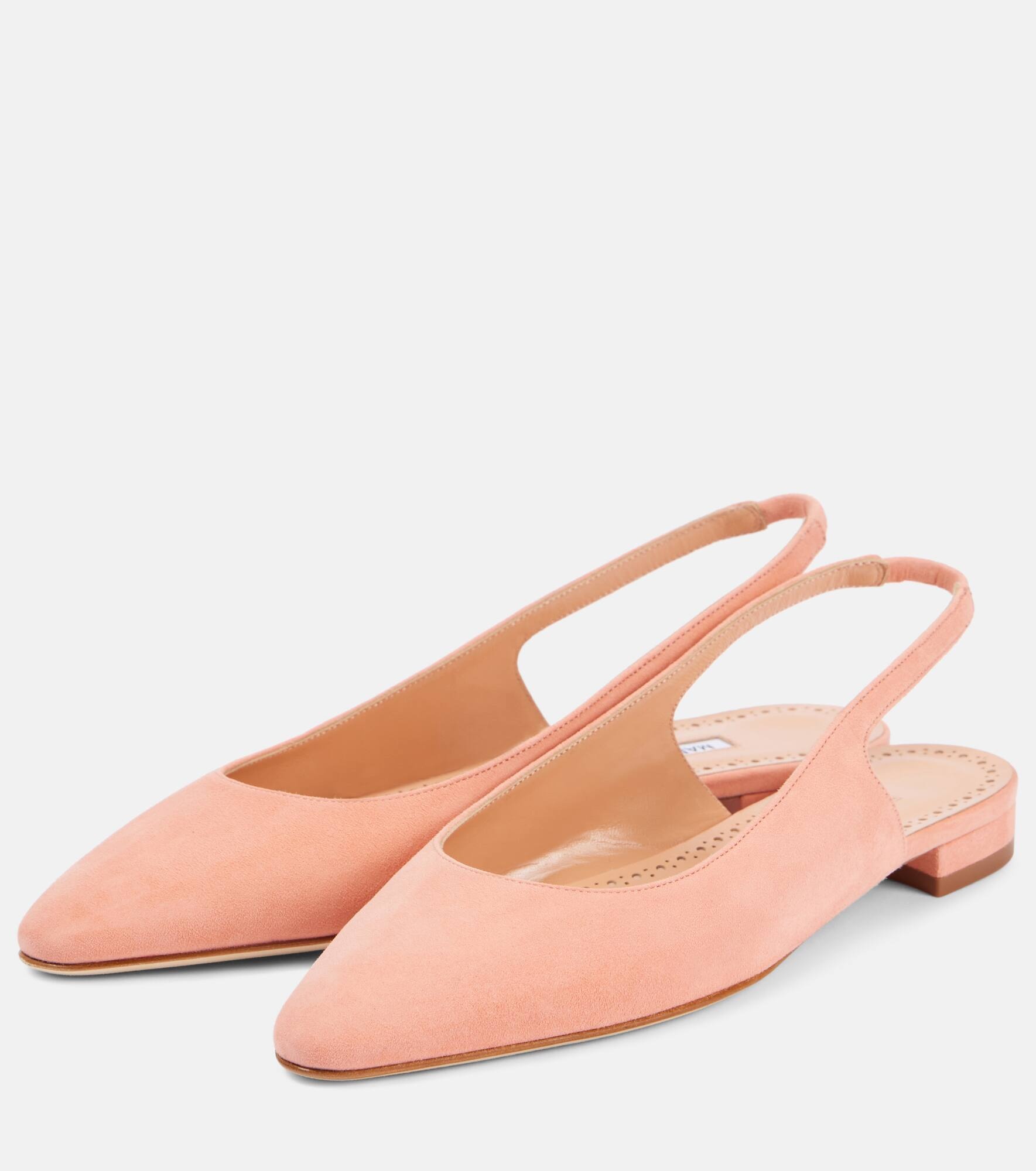 Sawra 10 suede slingback flats - 4