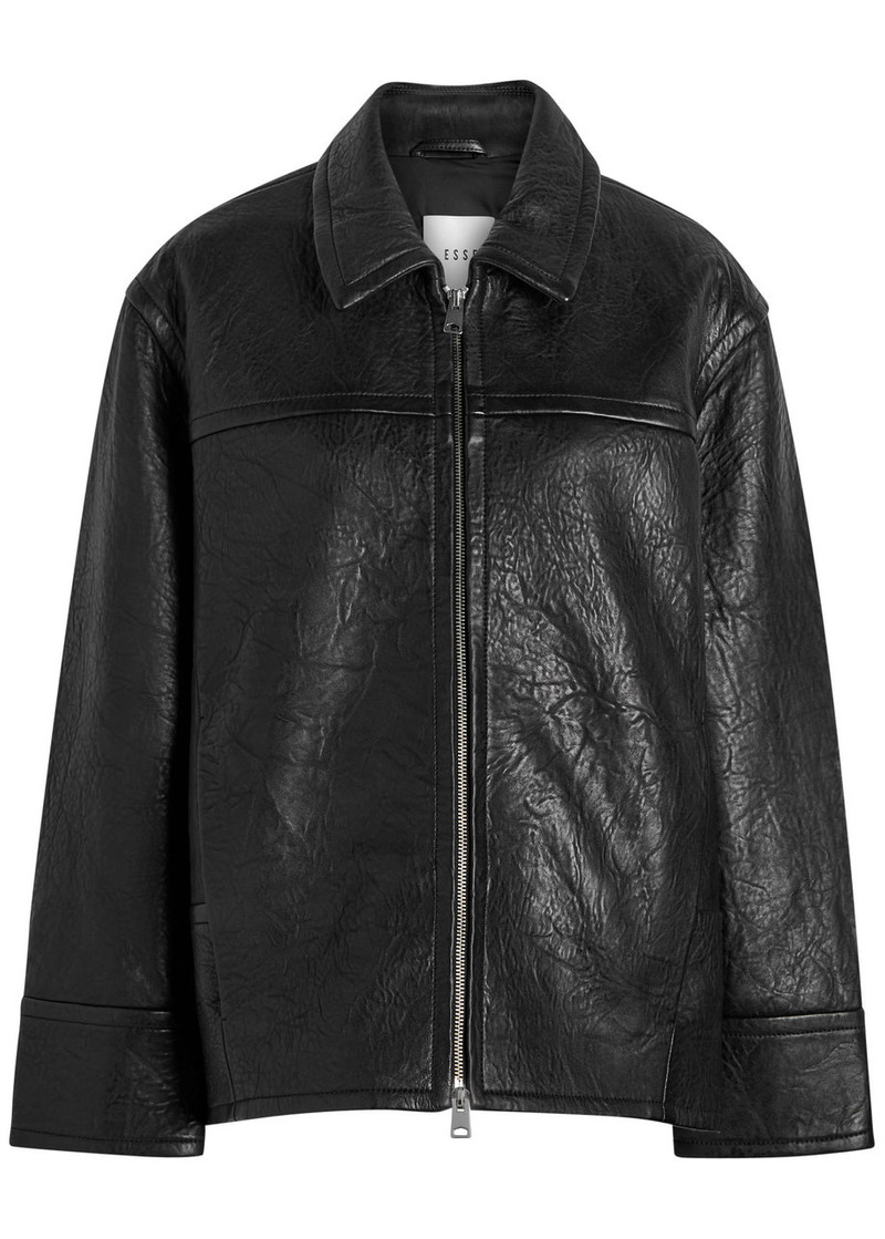 Esse Studios Pelle Textured Leather Jacket 1