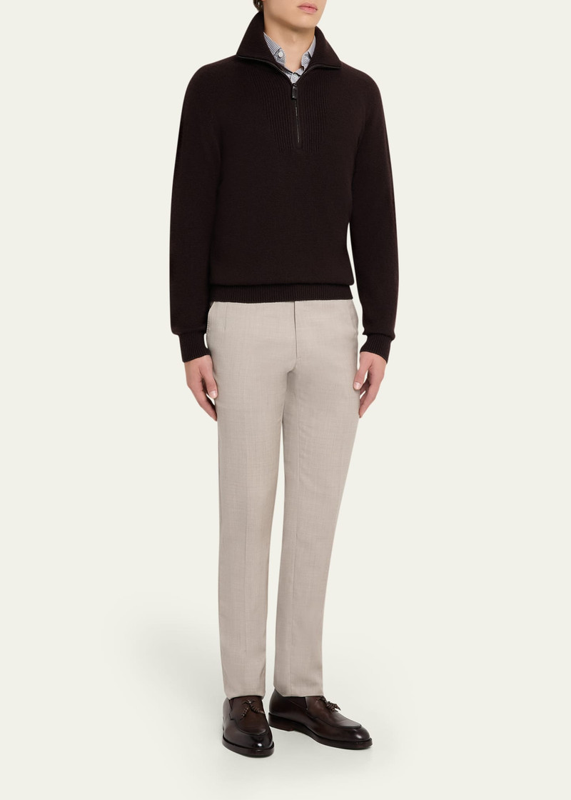 Brioni Men's Cashmere and Silk Knit Half-Zip Sweater outlook