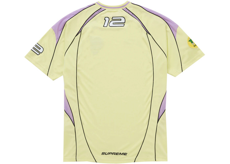 Supreme Supreme Piping Soccer Jersey Yellow outlook