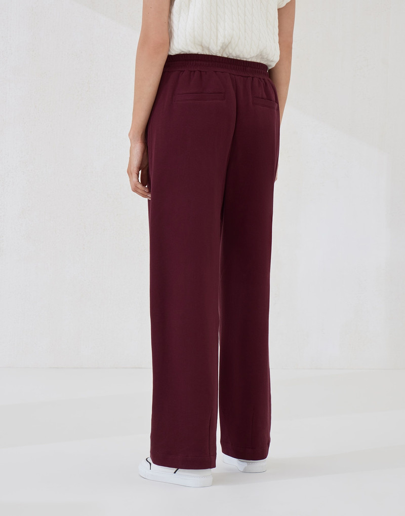 Brunello Cucinelli Techno cotton piqué track trousers outlook