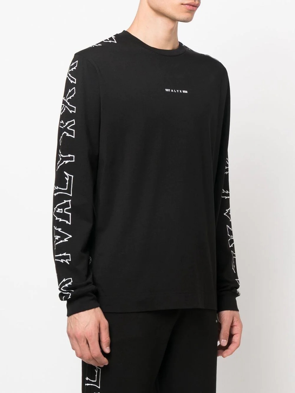 logo-print long-sleeve T-shirt - 3