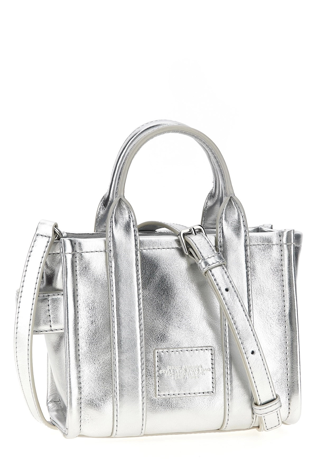 'The Metallic Leather Crossbody Tote' crossbody bag - 3