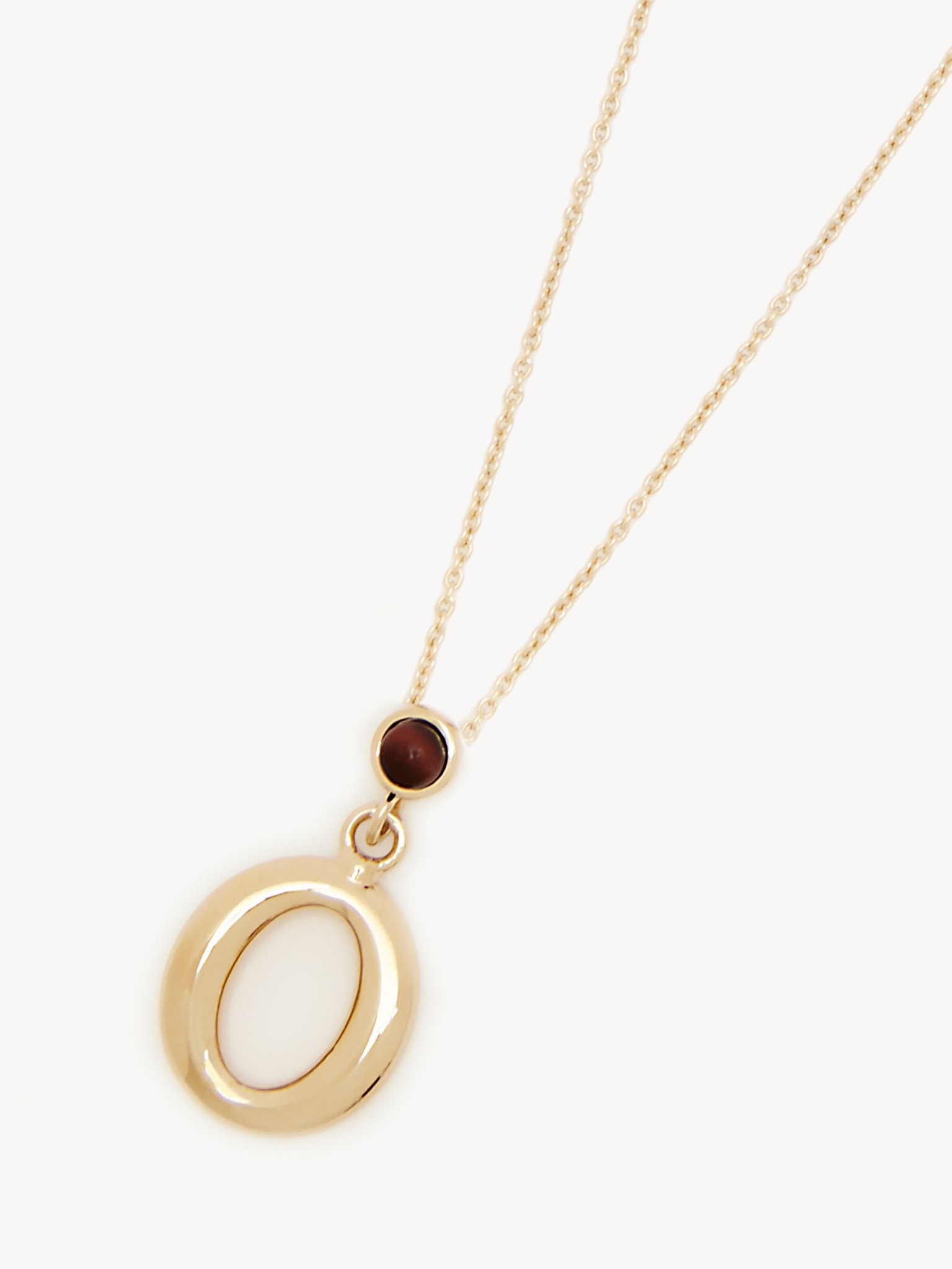 ALPHABET NECKLACE WITH PENDANT O - 2