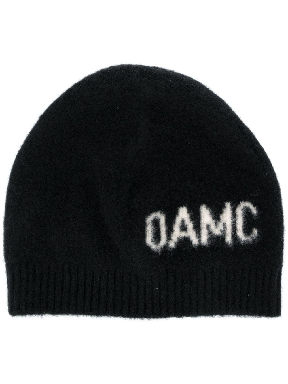 logo-jacquard beanie hat - 1