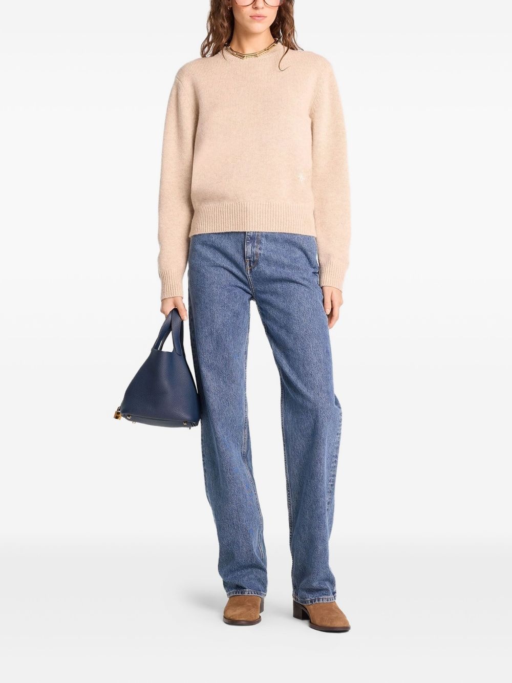 logo-embroidered sweater - 2