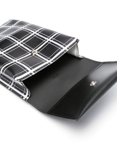 Marni check-print faux-leather phone bag outlook