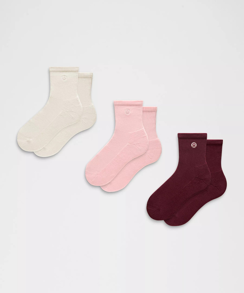 Unisex Daily Essential Quarter Socks *3 Pack 1