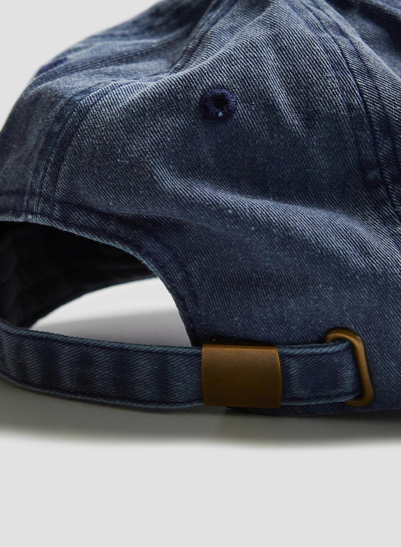 Vintage 6 Panel Cap in Washed Denim 3