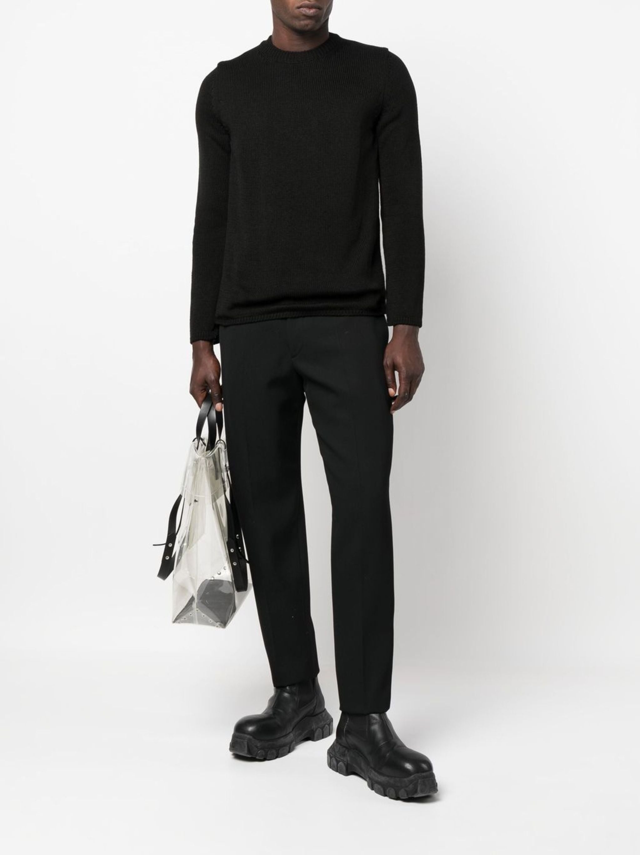 CREW-NECK REVERSIBLE JUMPER - 2