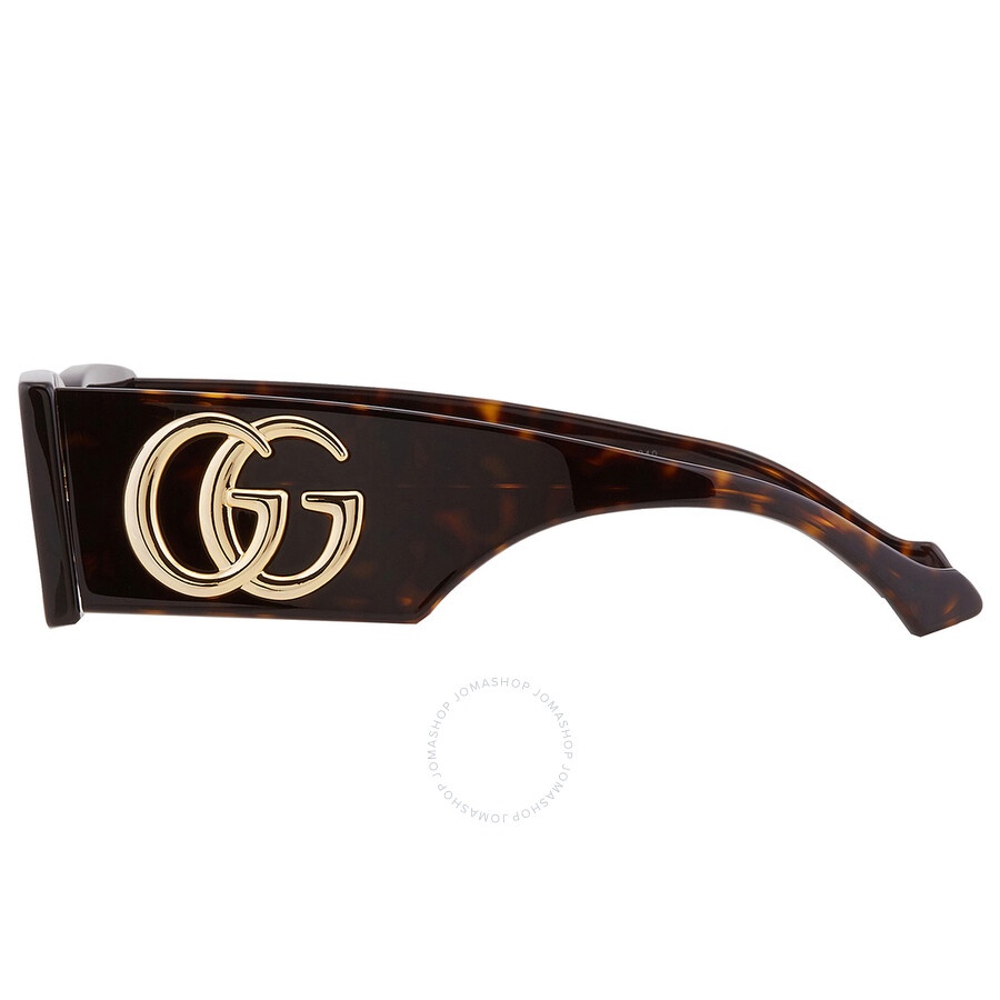 Gucci Brown Rectangular Ladies Sunglasses GG1425S 002 53 - 4