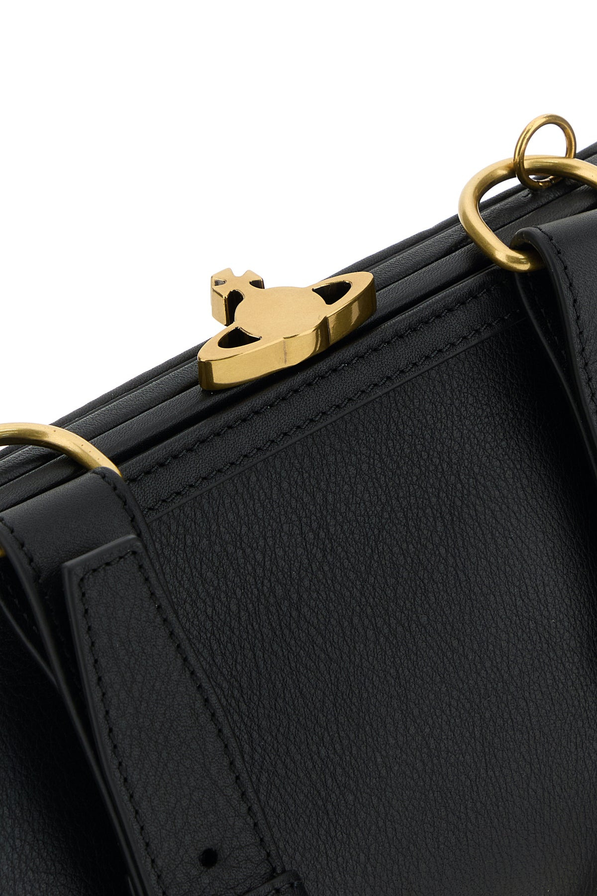 Black leather Ascot crossbody bag - 4