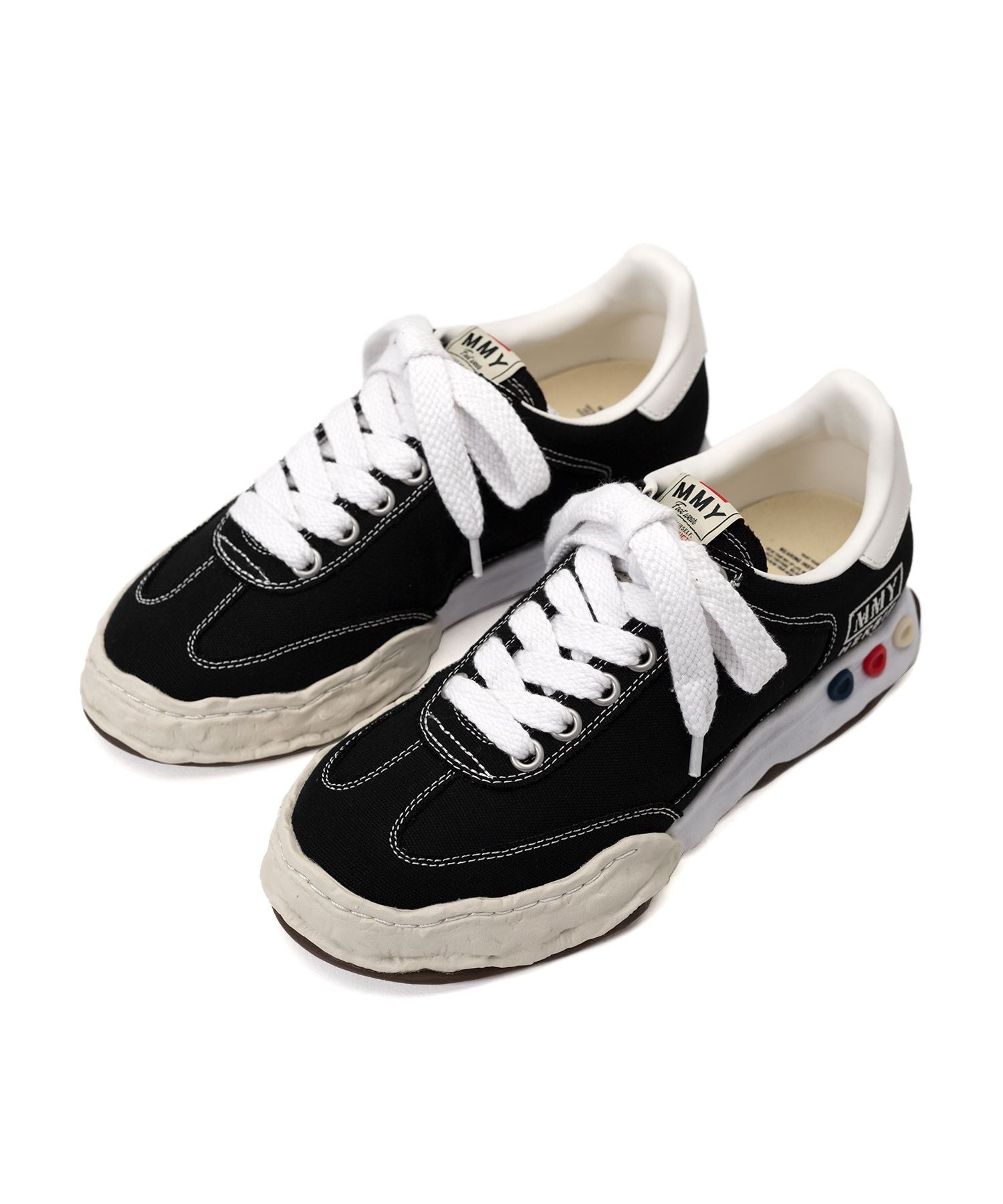 Maison MIHARA YASUHIRO HERBIE OG Sole Canvas Low-top Sneaker 'Black' A09FW704-BLK - 2